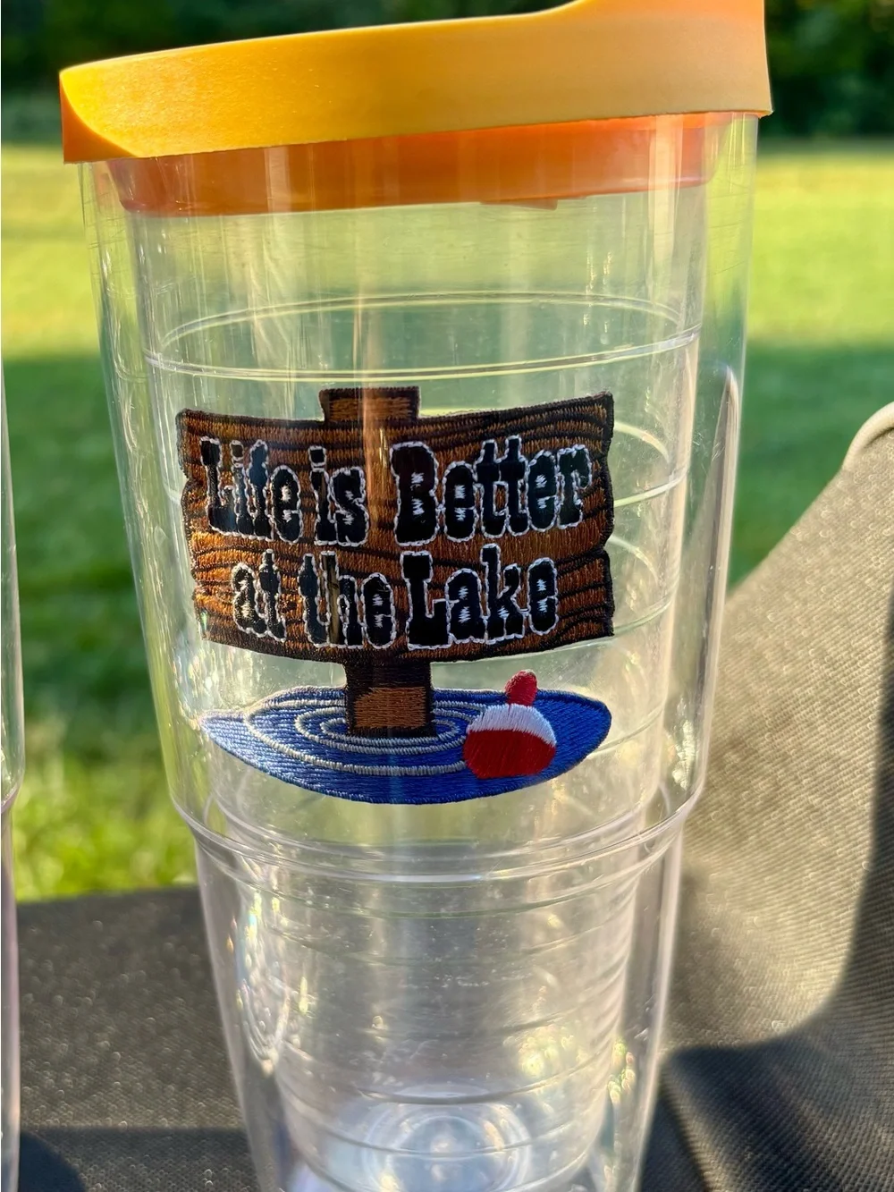 Set of 2 Tervis Tumblers “Life Is Better at the Lake” 16oz Wine Goblet /24oz